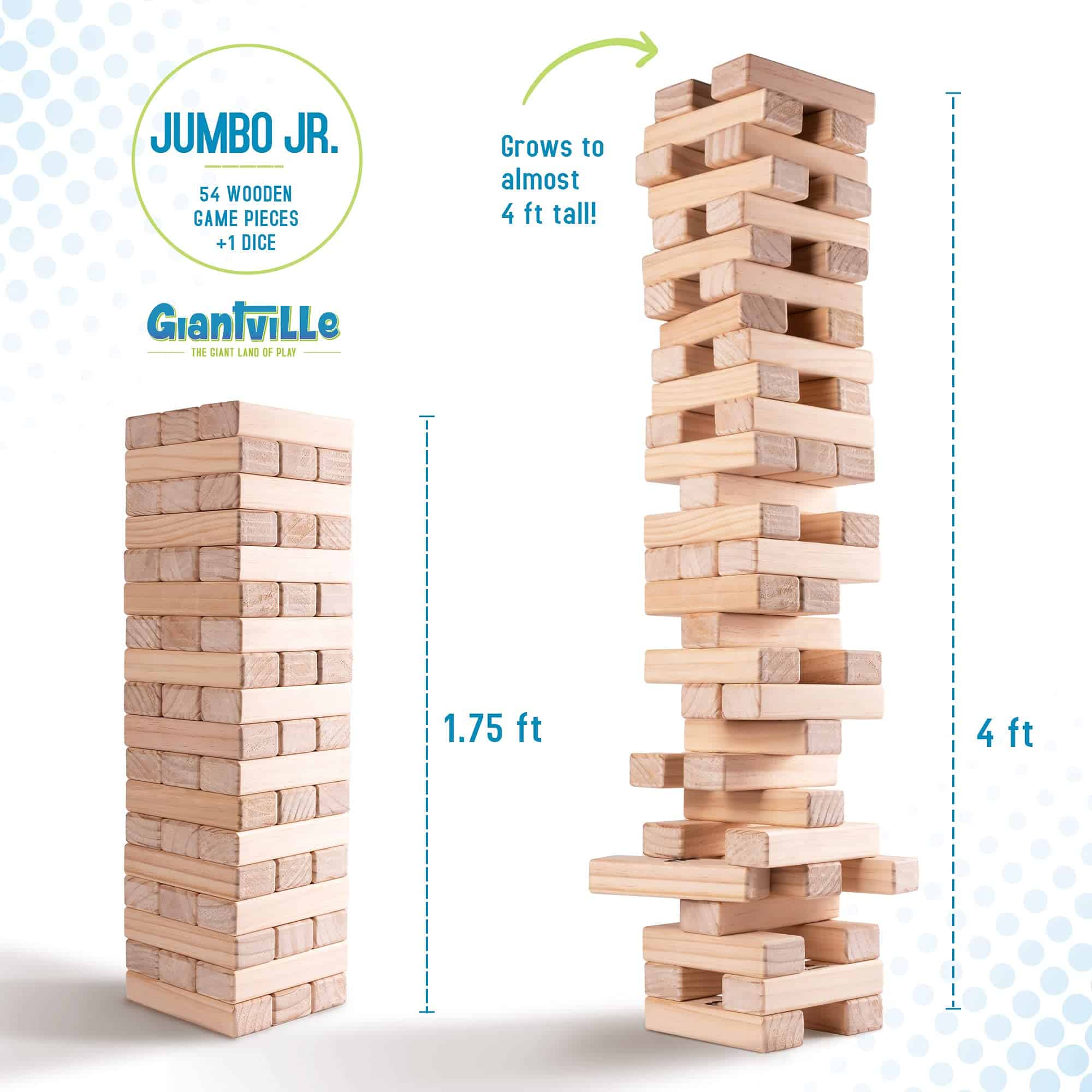 Juego de torres de madera Giantville Giant Tumbling - - Imagen 5