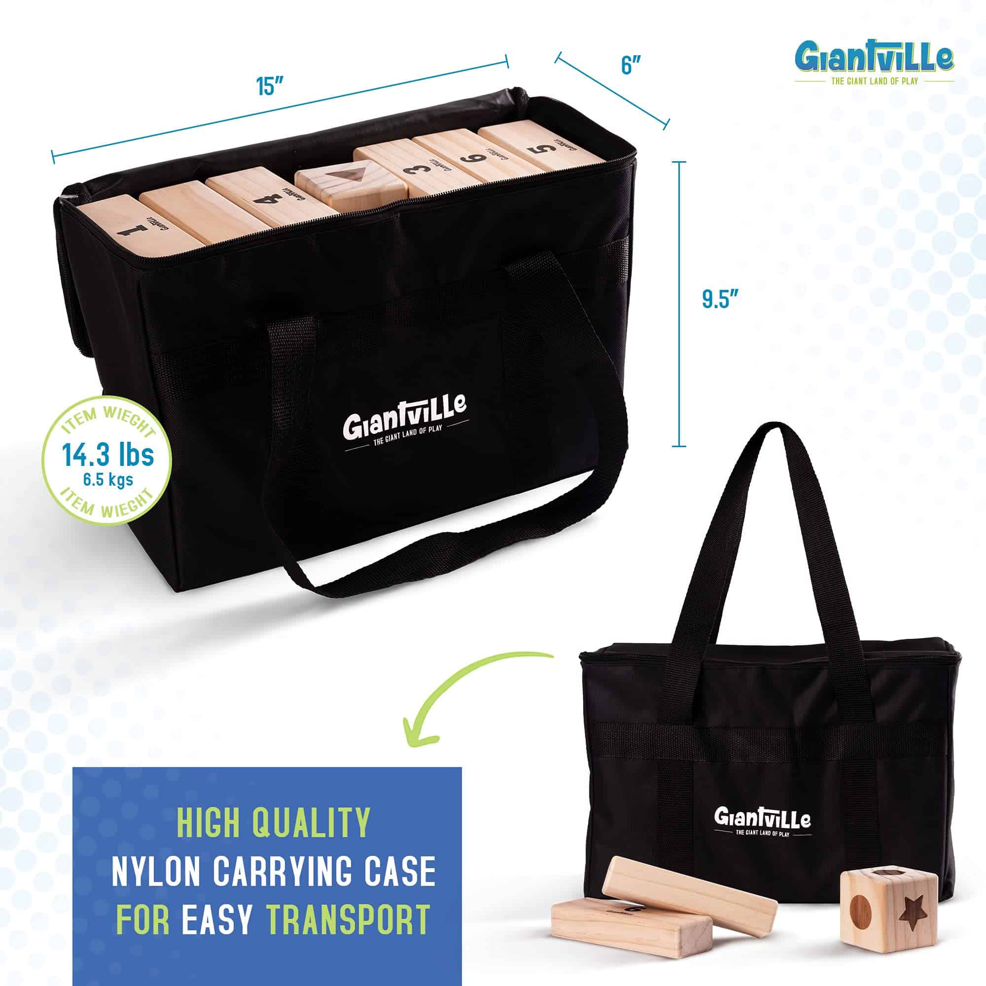 Juego de torres de madera Giantville Giant Tumbling - - Imagen 4