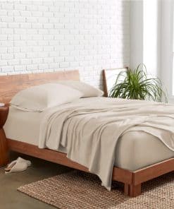 Juego de sábanas 100% algodón orgánico jersey Bare Home,