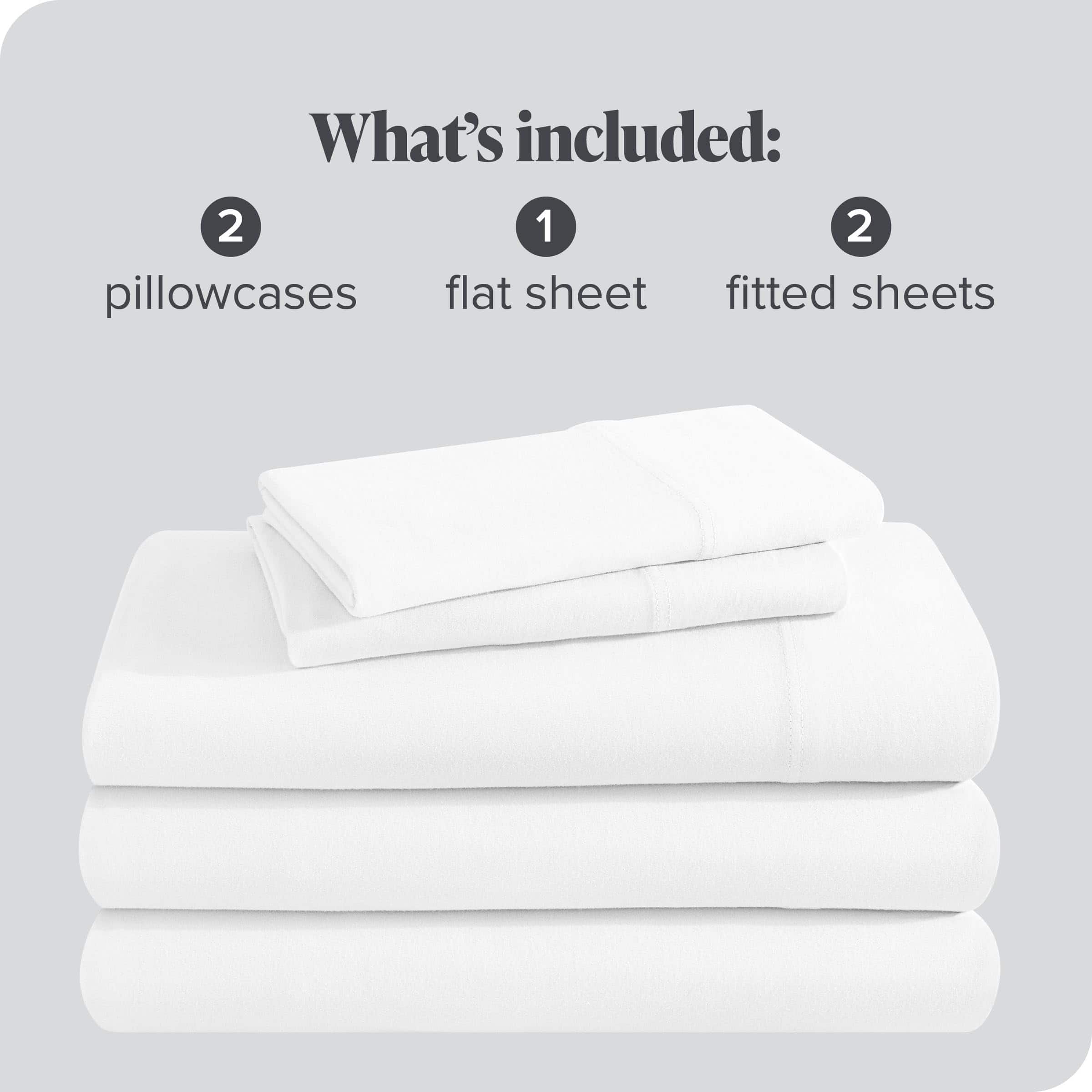 Juego de sábanas 100% algodón orgánico Bare -Blanco - Imagen 9