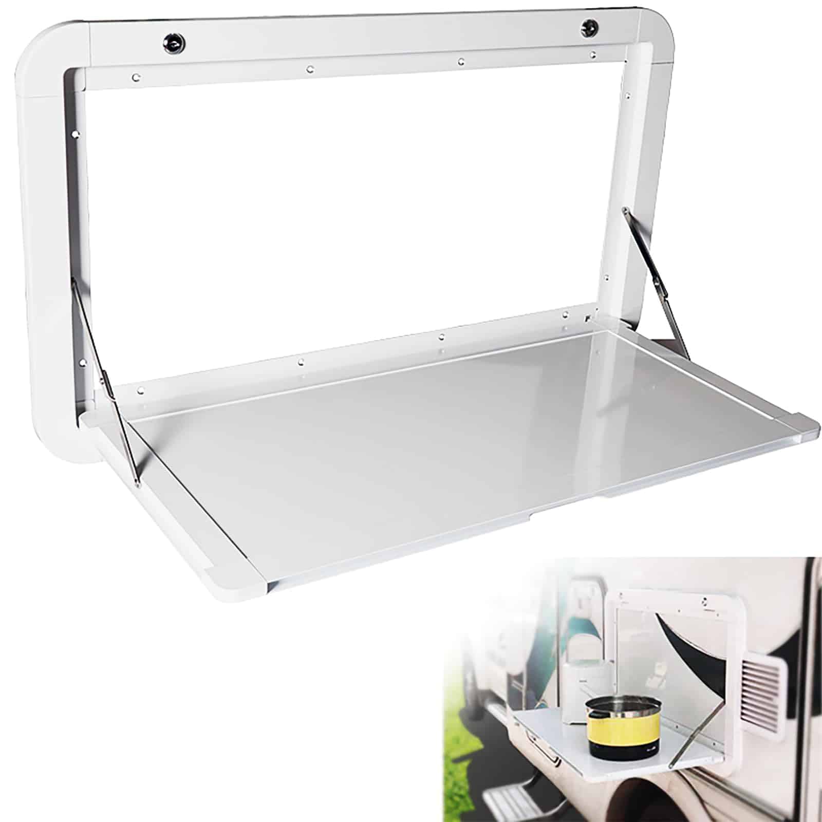 Mesa plegable para RV HWHongRV, 31.5 x 17.7 pulgadas, mesa