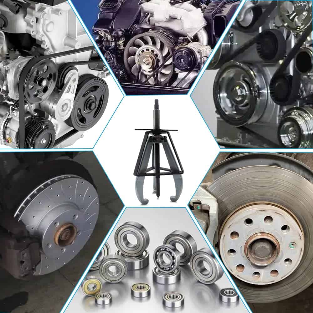 BESTOOL 3 Jaw Gear Puller, Herramienta de Extracción de 5 - Imagen 6