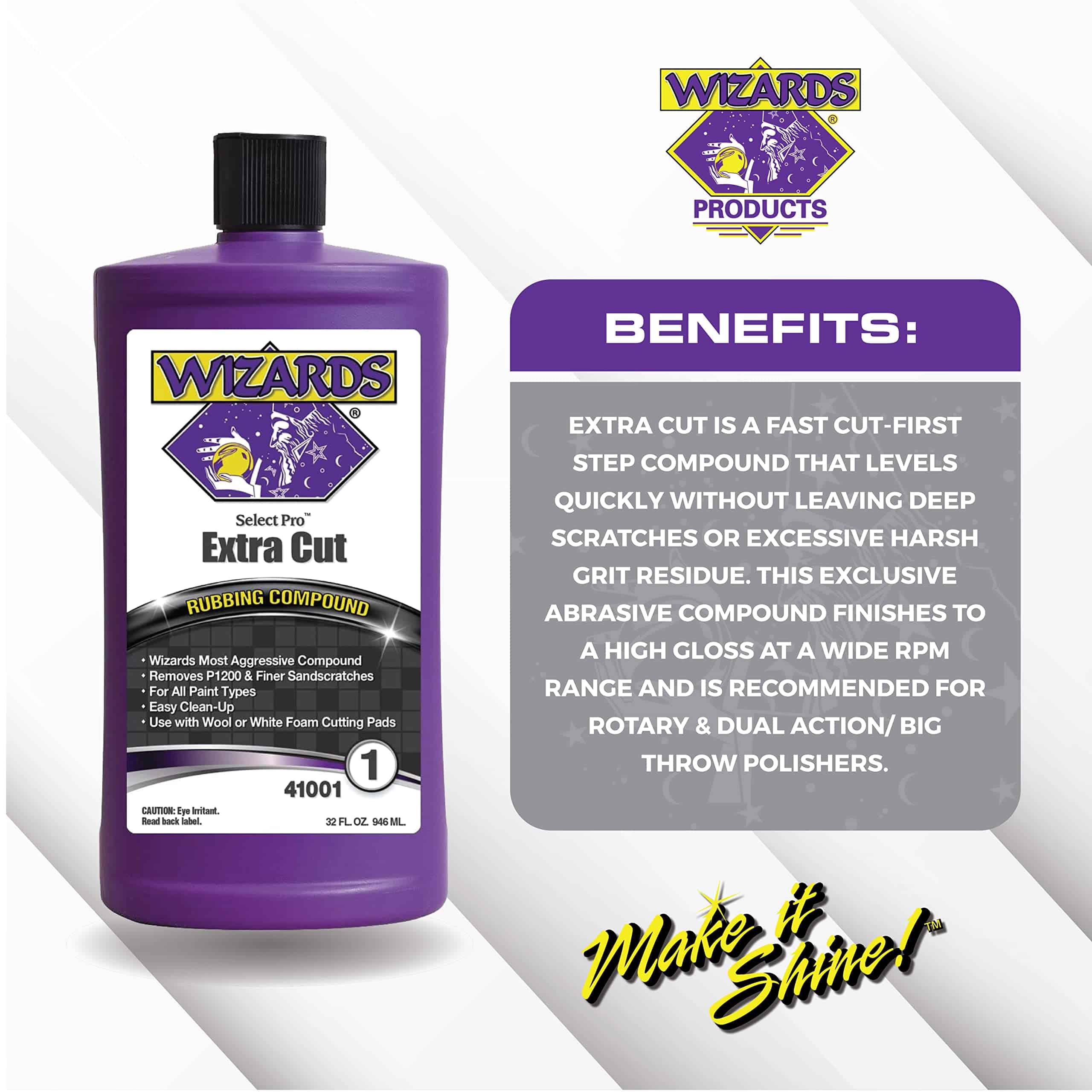 Wizards Select Pro Extra Cutting Compound Step 1 Perfect - Imagen 5