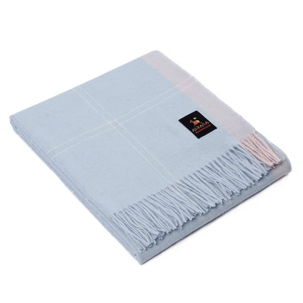 Inca Squares - Manta de Lana de Alpaca Tejida a Mano Diseño