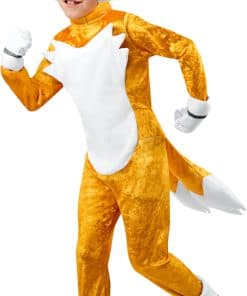 Disfraz de Tails Deluxe de Sonic, Talla Infantil Mediana,