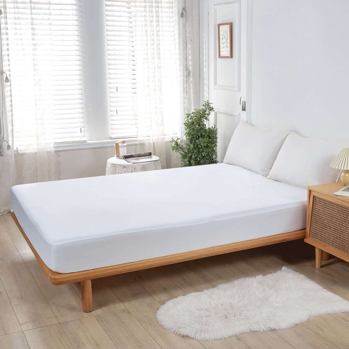 Protector de colchón Kingnex California King a prueba de - Imagen 5