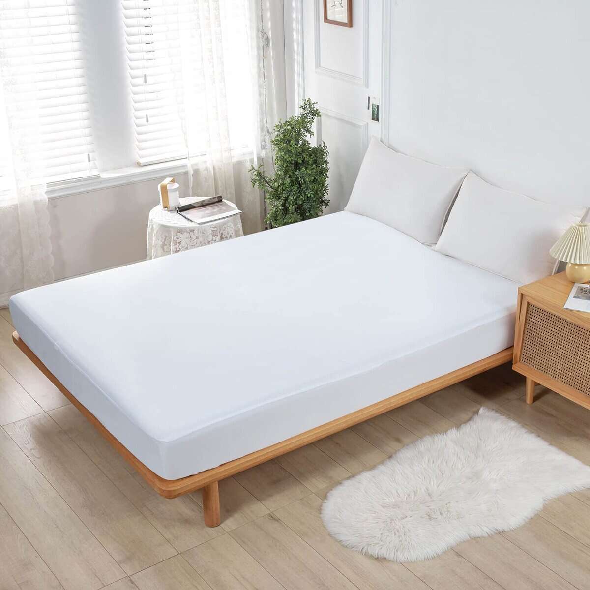 Protector de colchón Kingnex California King a prueba de - Imagen 4