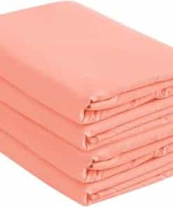 Juego de 2 sábanas ajustables Twin XL de algodón 100%