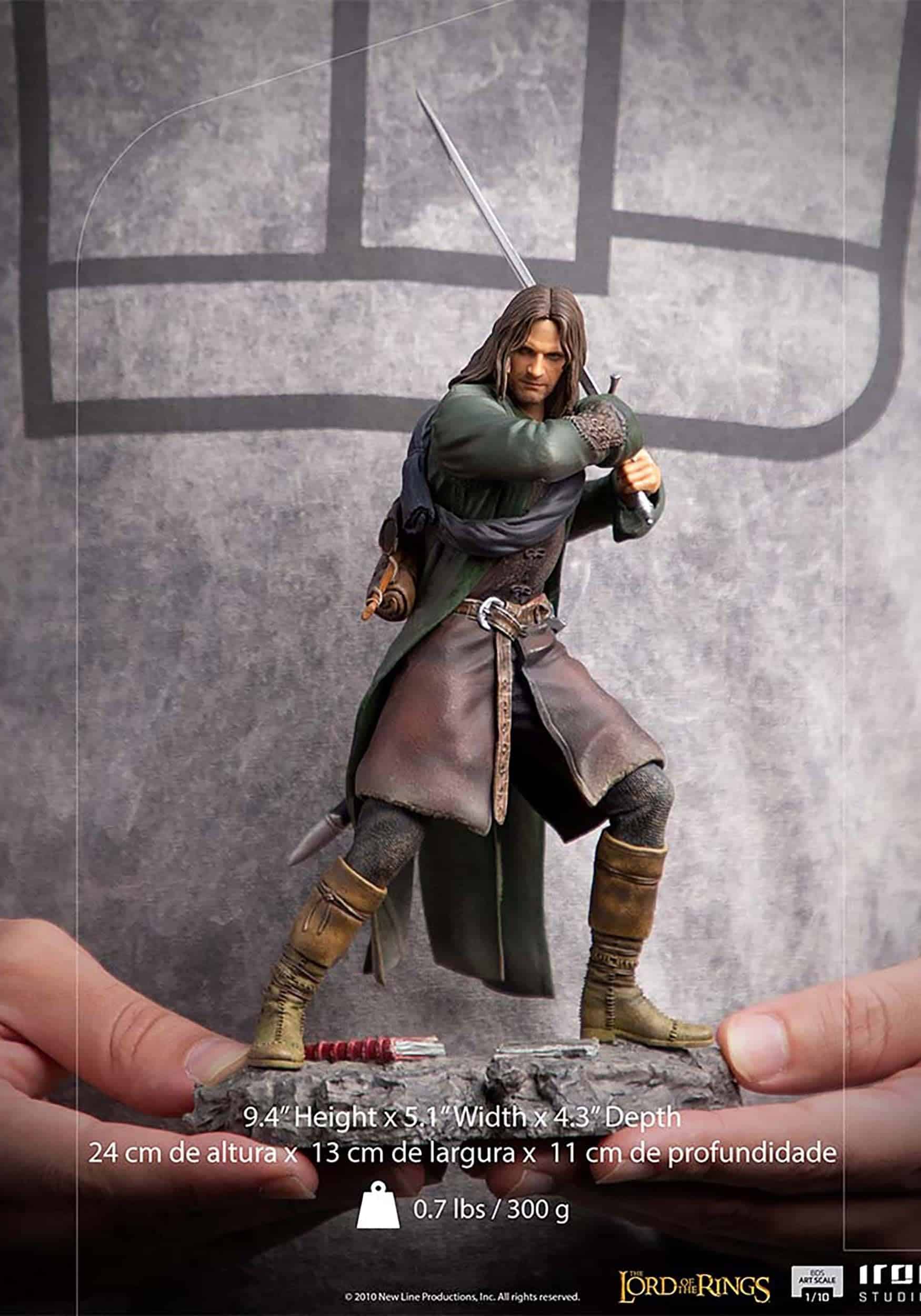 Iron Studios 1:10 Aragorn - El Señor de los Anillos - - Imagen 8