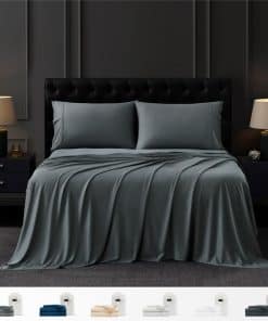 Juego de Sábanas Coldest 100% Viscosa de Bambú Orgánico,