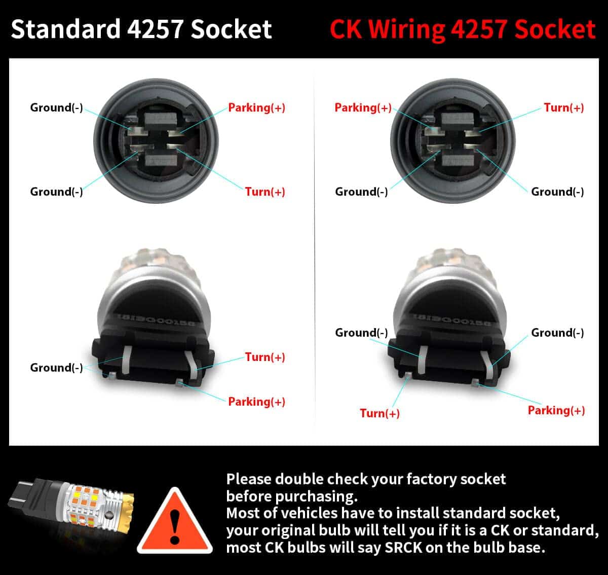 Bombillas Switchback LASFIT 4257CK SOLO para Luces de Señal - Imagen 3