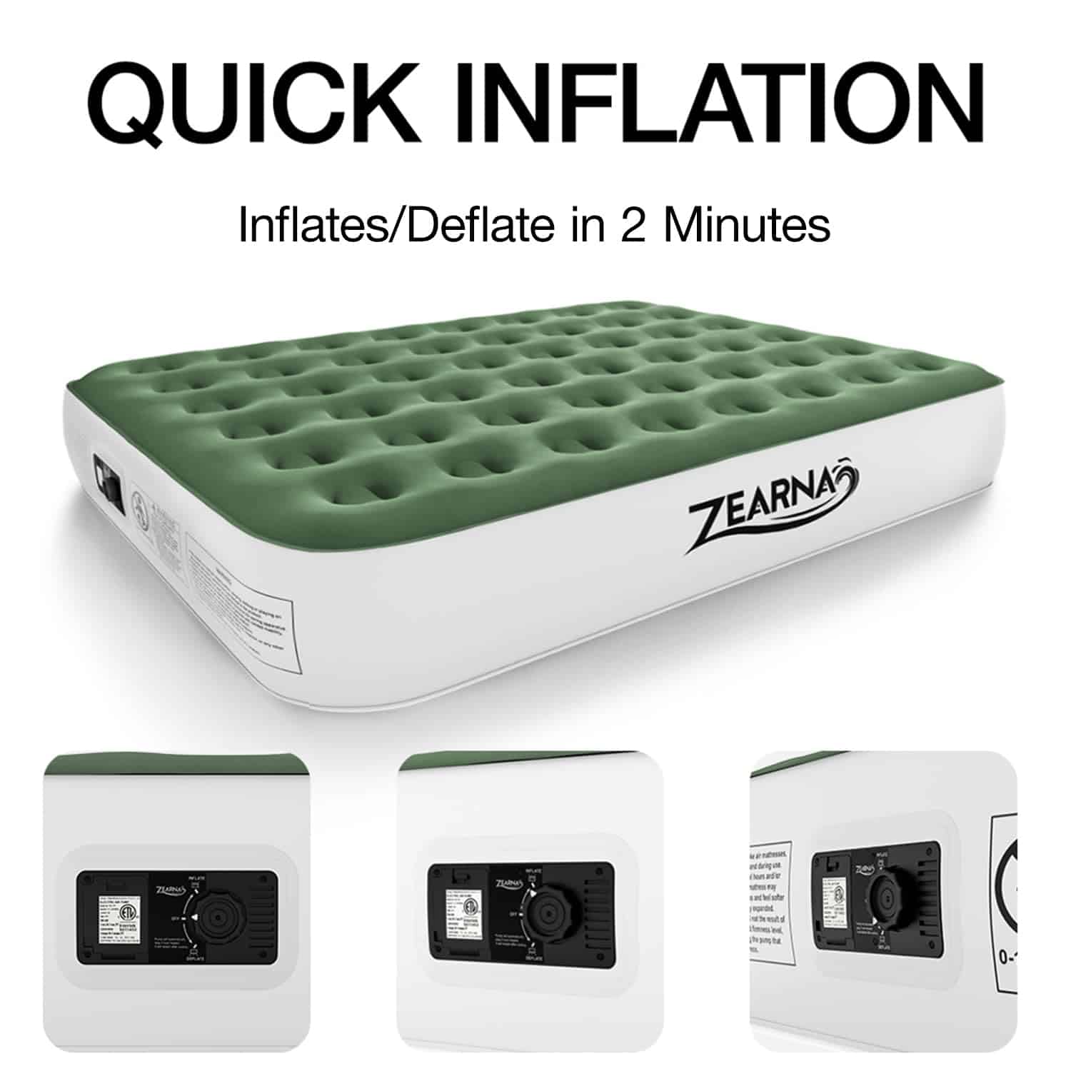 Colchón de Aire Zearna Queen con Bomba Incorporada - Cama - Imagen 5