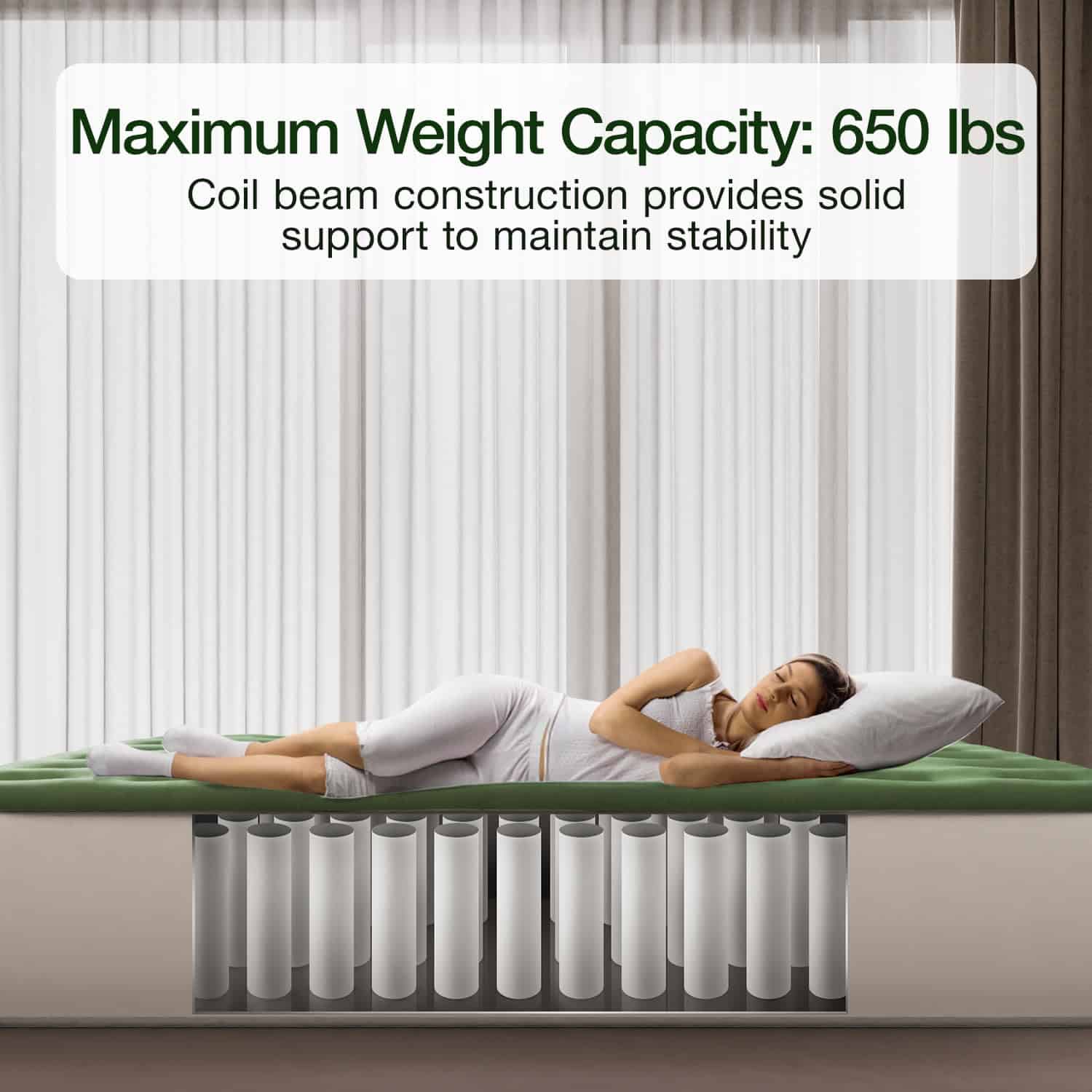 Colchón de Aire Zearna Queen con Bomba Incorporada - Cama - Imagen 3