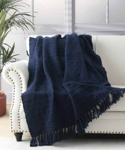 Manta de Punto Grueso, Suave Cálida Acogedora Manta de Tiro