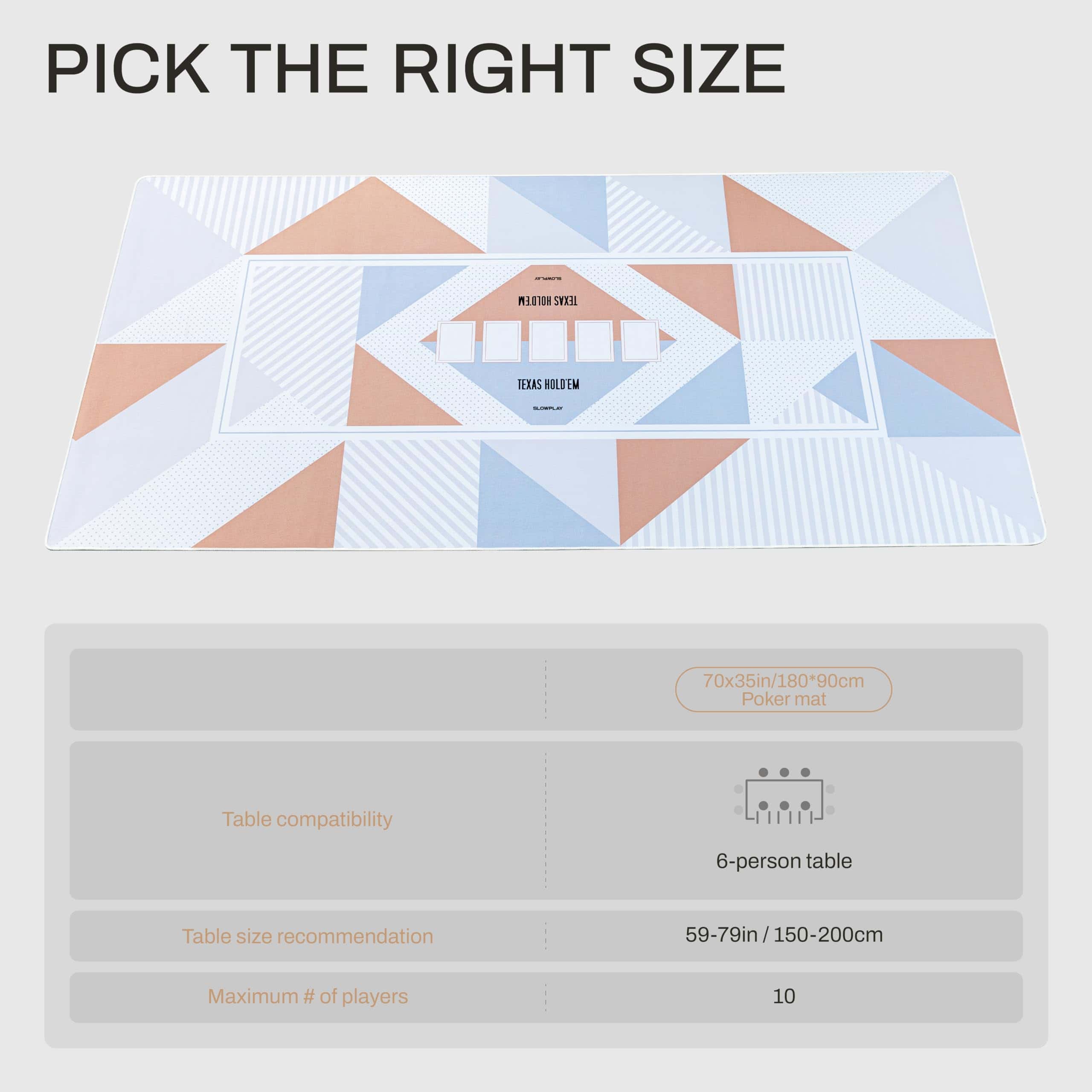 Tapete de Poker SLOWPLAY Noether Texas Hold'em | Cubierta - Imagen 4