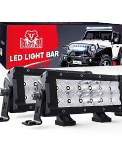 Nilight Barra de Luz LED de 7.6 Pulgadas 2PCS 60W Combo de