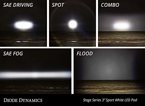 Par de Faros LED Diode Dynamics Stage Series 3in SAE - Imagen 9