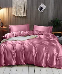 Juego de Sábanas de Seda Satinada 100% Pura Rico Bedding