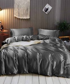 Juego de sábanas de seda Cal King - Juego de 7 piezas de