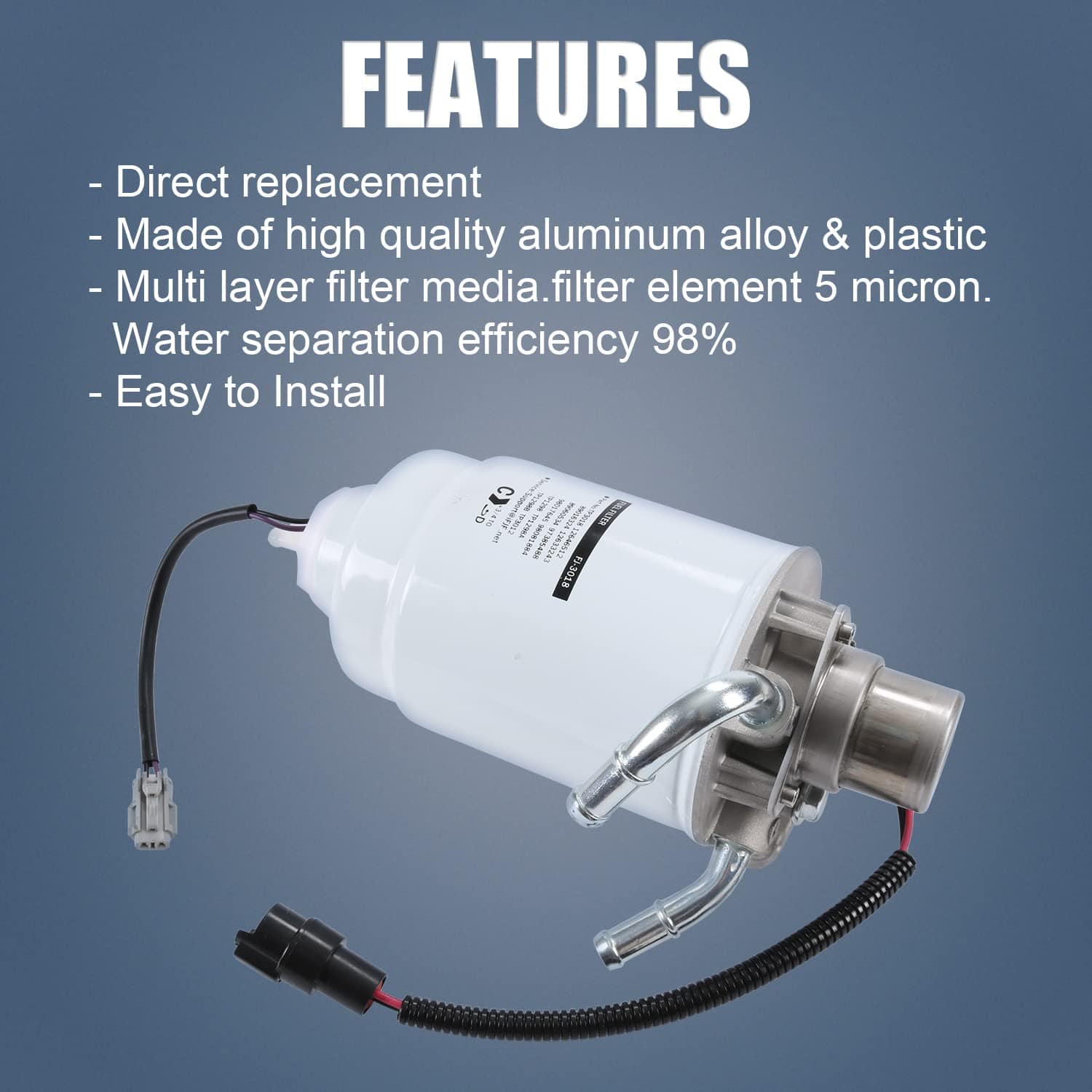 Filtro de combustible BUSIDN TP3018 con conjunto de cabezal - Imagen 7