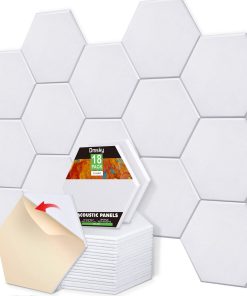 18 Pack Paneles Acústicos Autoadhesivos Paneles Absorbentes