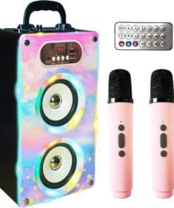 Máquina de Karaoke de Madera Bluetooth KaraMuizi con 2