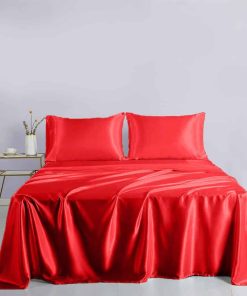 Conjunto de sábanas de seda satinada Rico Bedding con 19