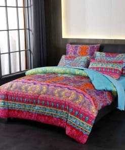 Juego de cama Bohemio de 7 piezas tamaño completo, Estilo