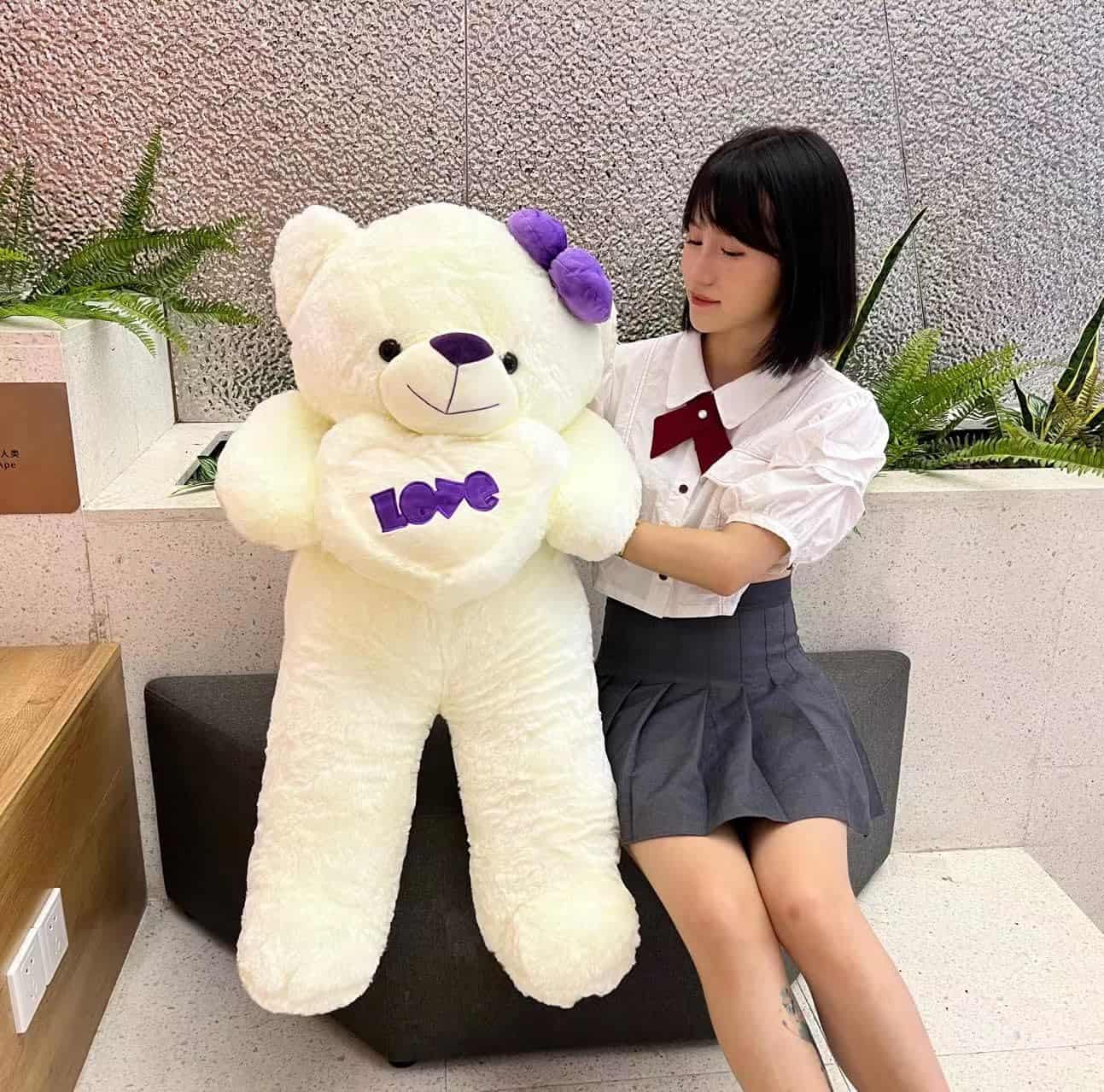 Peluche de Oso Teddy Gigante de 39 pulgadas para Novia o - Imagen 5