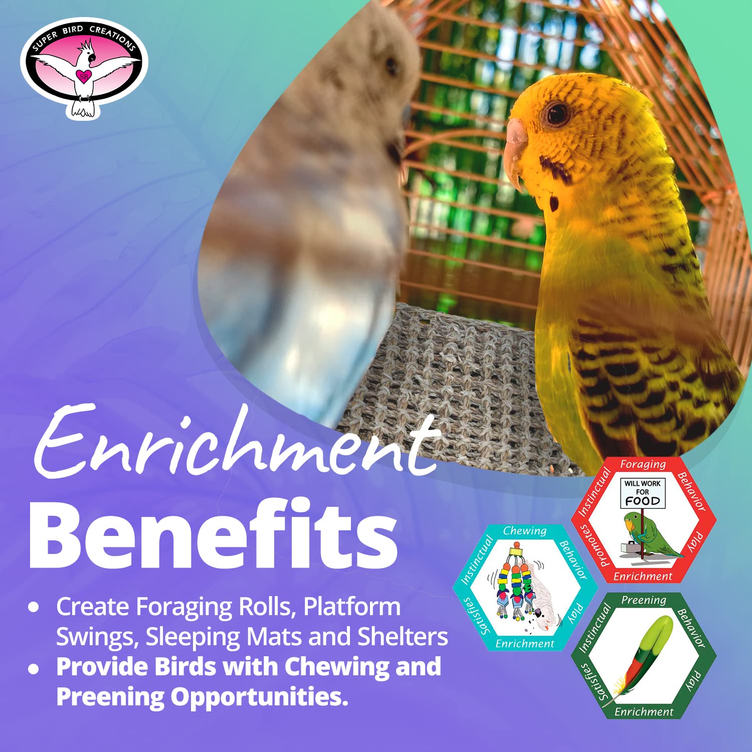 Super Bird Creations SB50008 Tapete de Yute para Decoración - Imagen 6