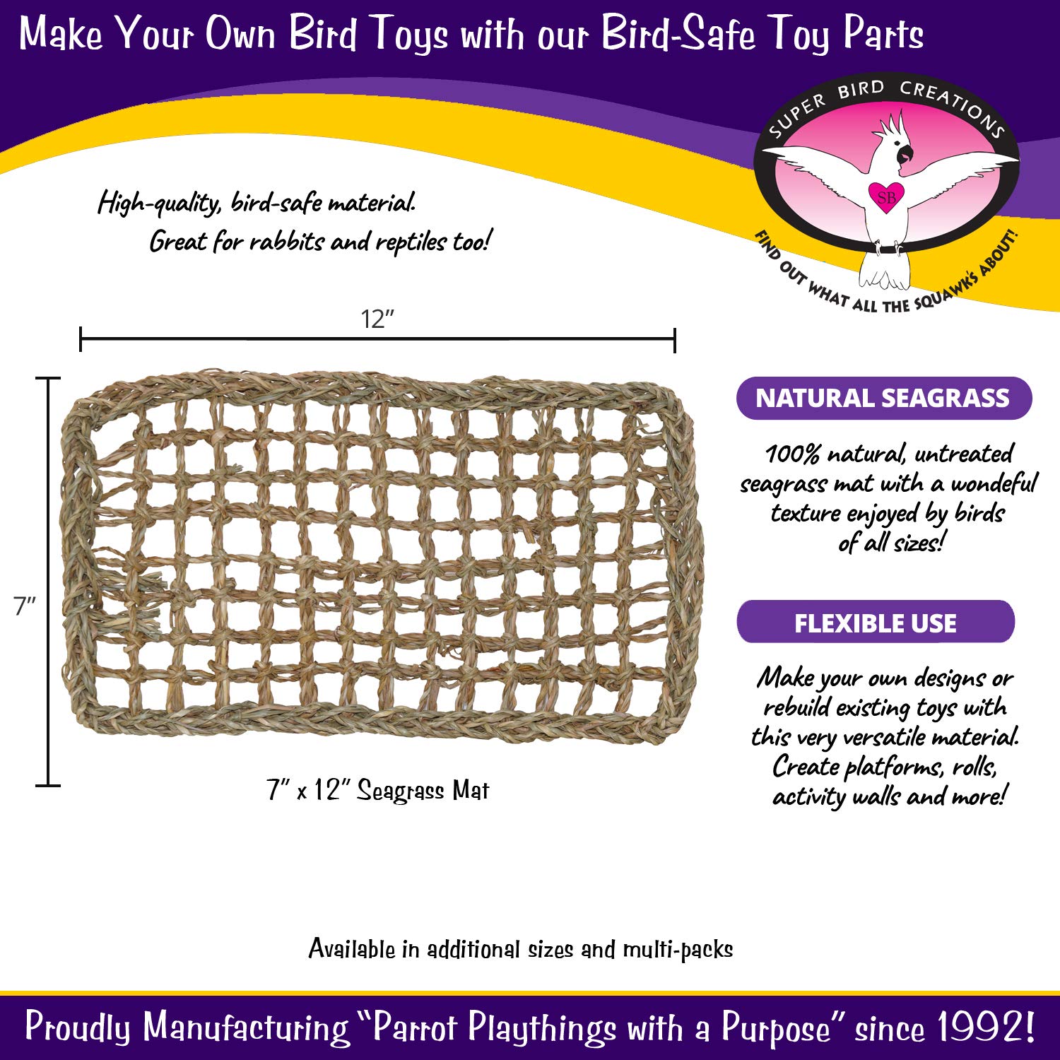 Super Bird Creations SB50008 Tapete de Yute para Decoración - Imagen 3