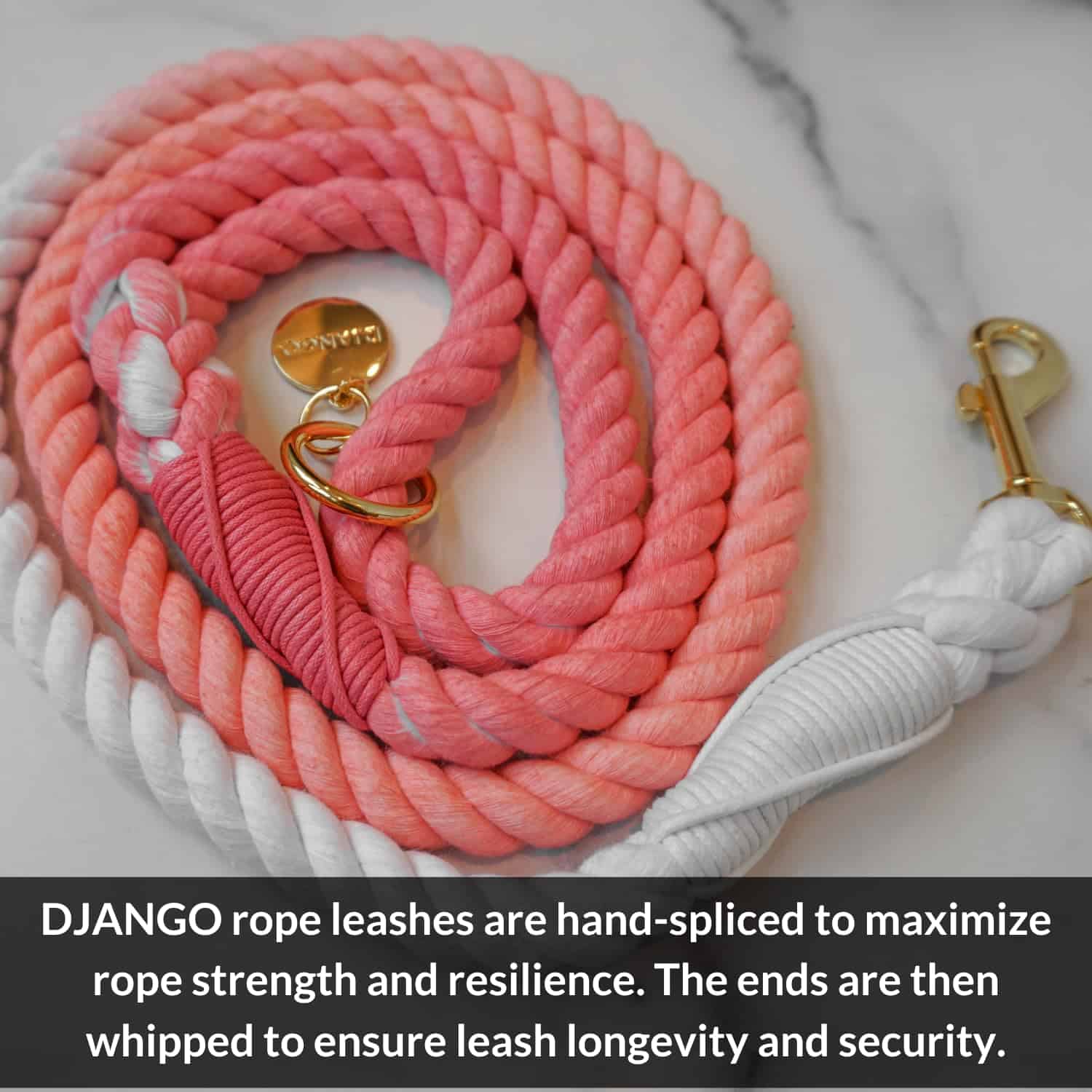 Correa de algodón para perros DJANGO | 5 FT Ombre Correa de - Imagen 7