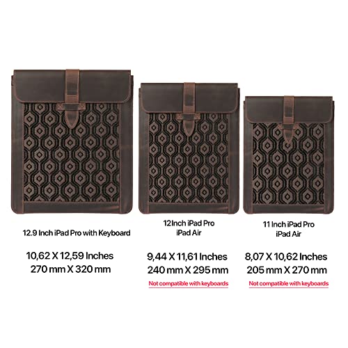 Funda de manga de cuero genuino Londo para teclado tablet - Imagen 5