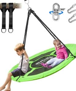 Hishine 43" Columpio con Forma de Platillo para Niños, Gira