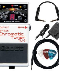 Boss TU-3 Afinador Cromático Paquete con Adaptador de
