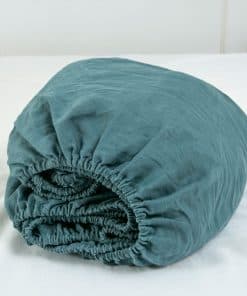 S VICTORY SYMBOL Sábana Ajustable de Lino Orgánico 100% 1