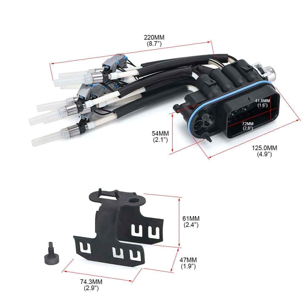 Inyector de combustible de araña central PTNHZ FJ504 con - Imagen 5