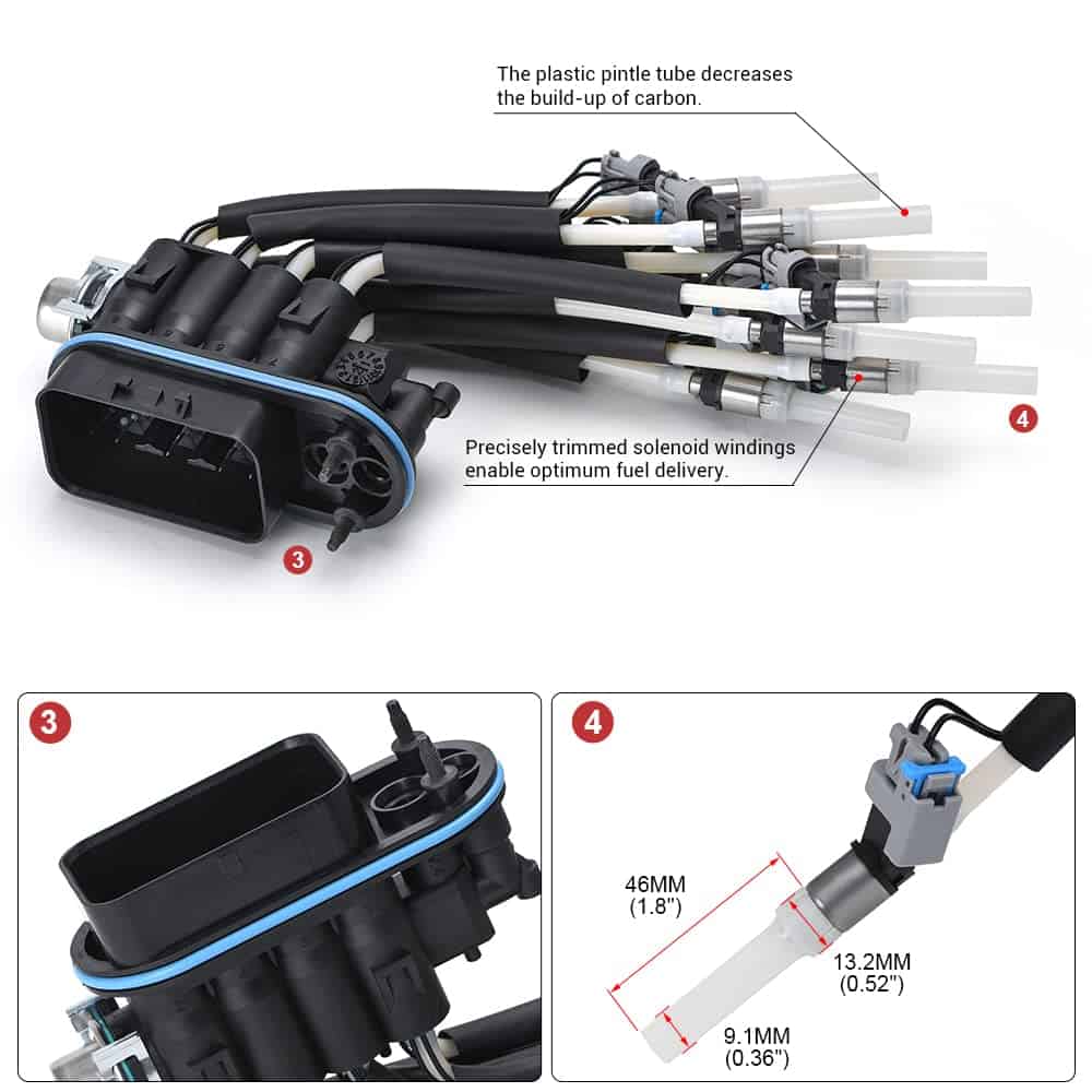 Inyector de combustible de araña central PTNHZ FJ504 con - Imagen 4