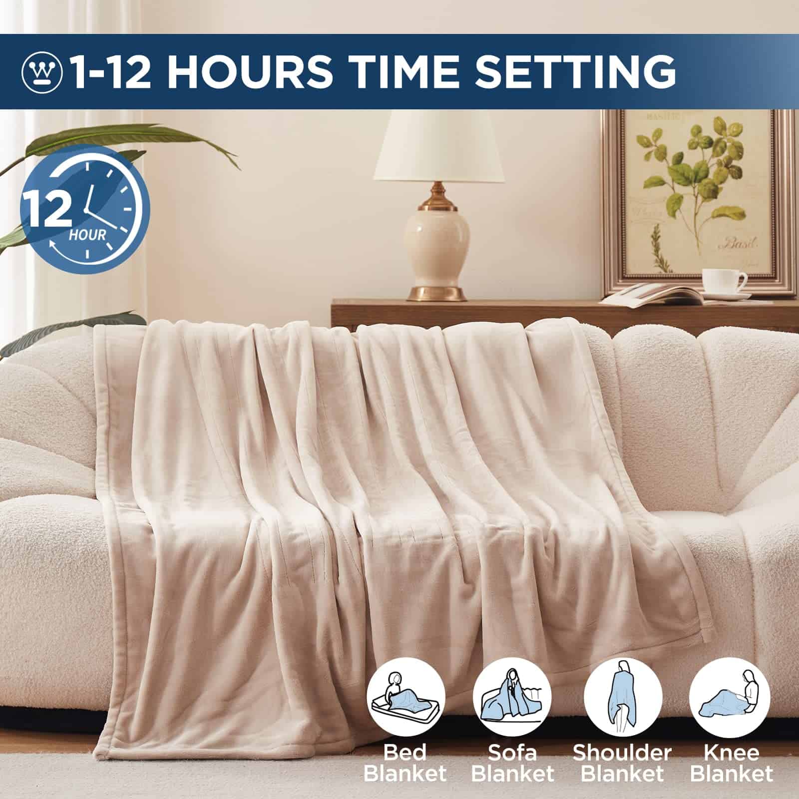 Manta Eléctrica Westinghouse Tamaño Completo, Súper - Imagen 5