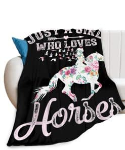 Manta de Caballos 'Just A Girl Who Loves Horses' Manta de