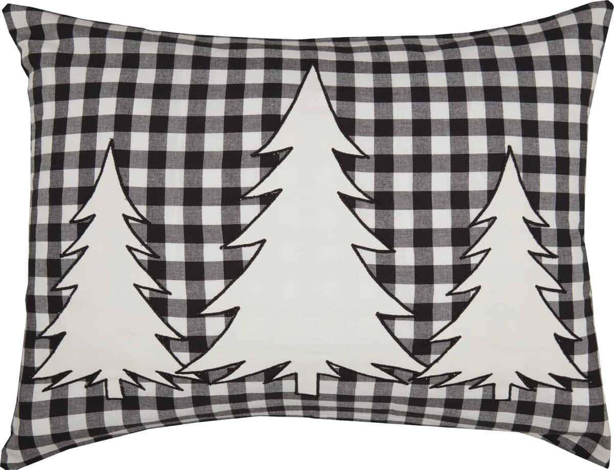 Piper Classics Vintage Check Black Aplicación de Árbol en