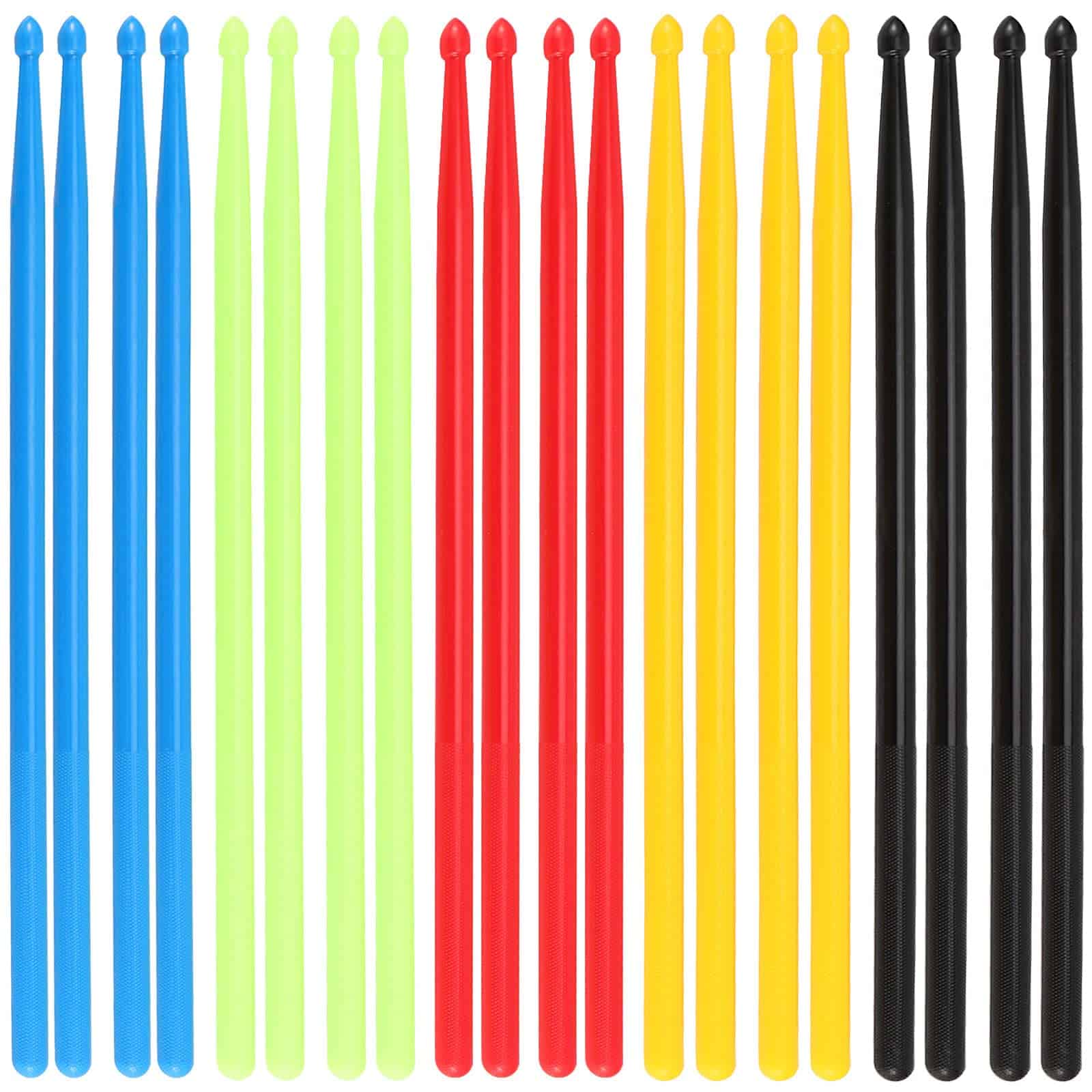 SINJEUN 10 Par 20 PCS 5A Palillos de Tambor de Nylon de 16