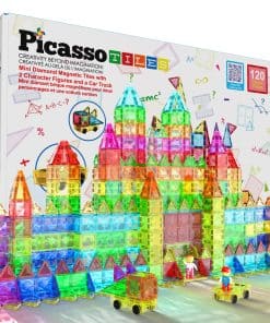PicassoTiles 120 Piezas Bloques de Construcción Magnéticos