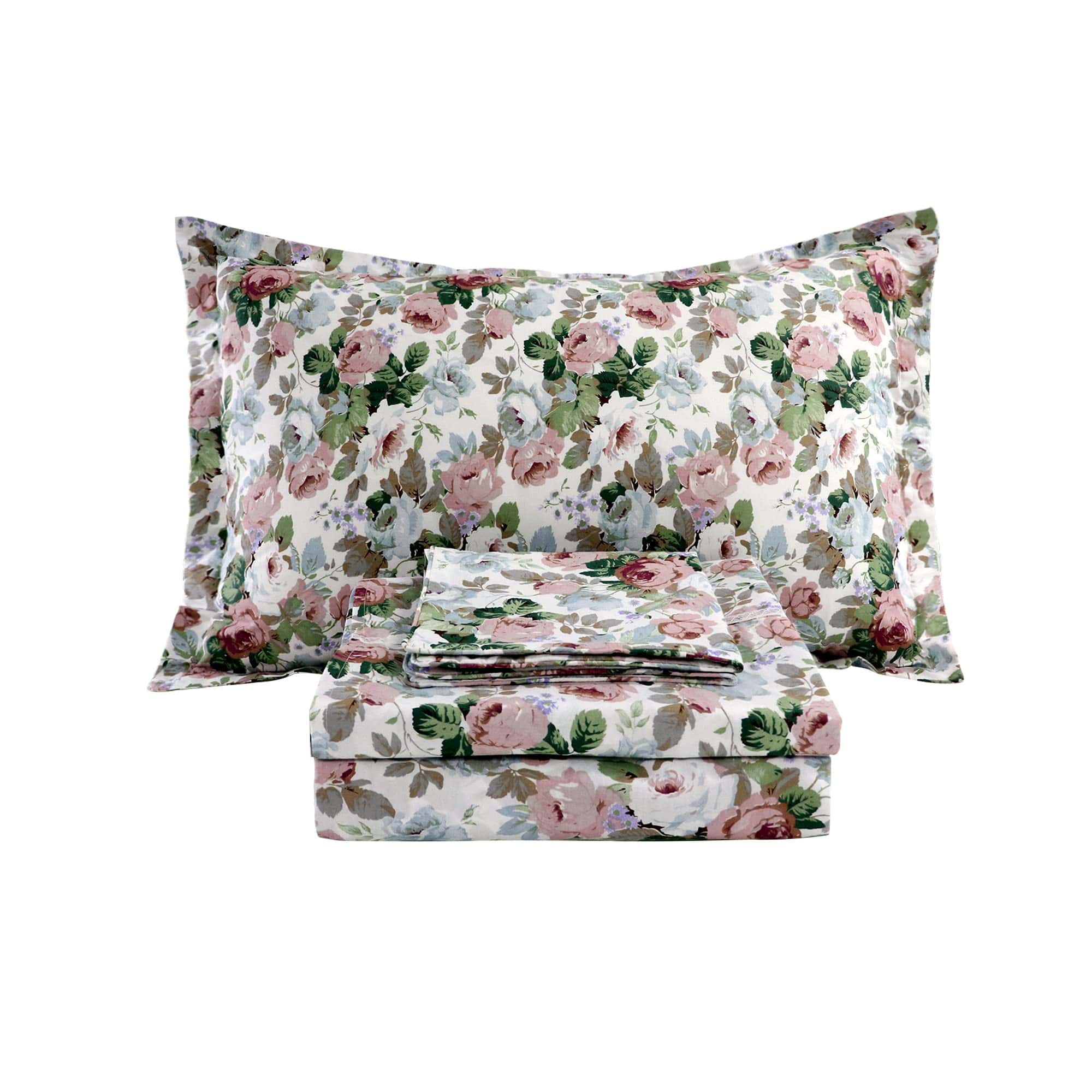 Juego de sábanas de algodón 100% Usning Garden Flower