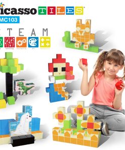 PicassoTiles 103 Piezas 1" Bloques Magnéticos de