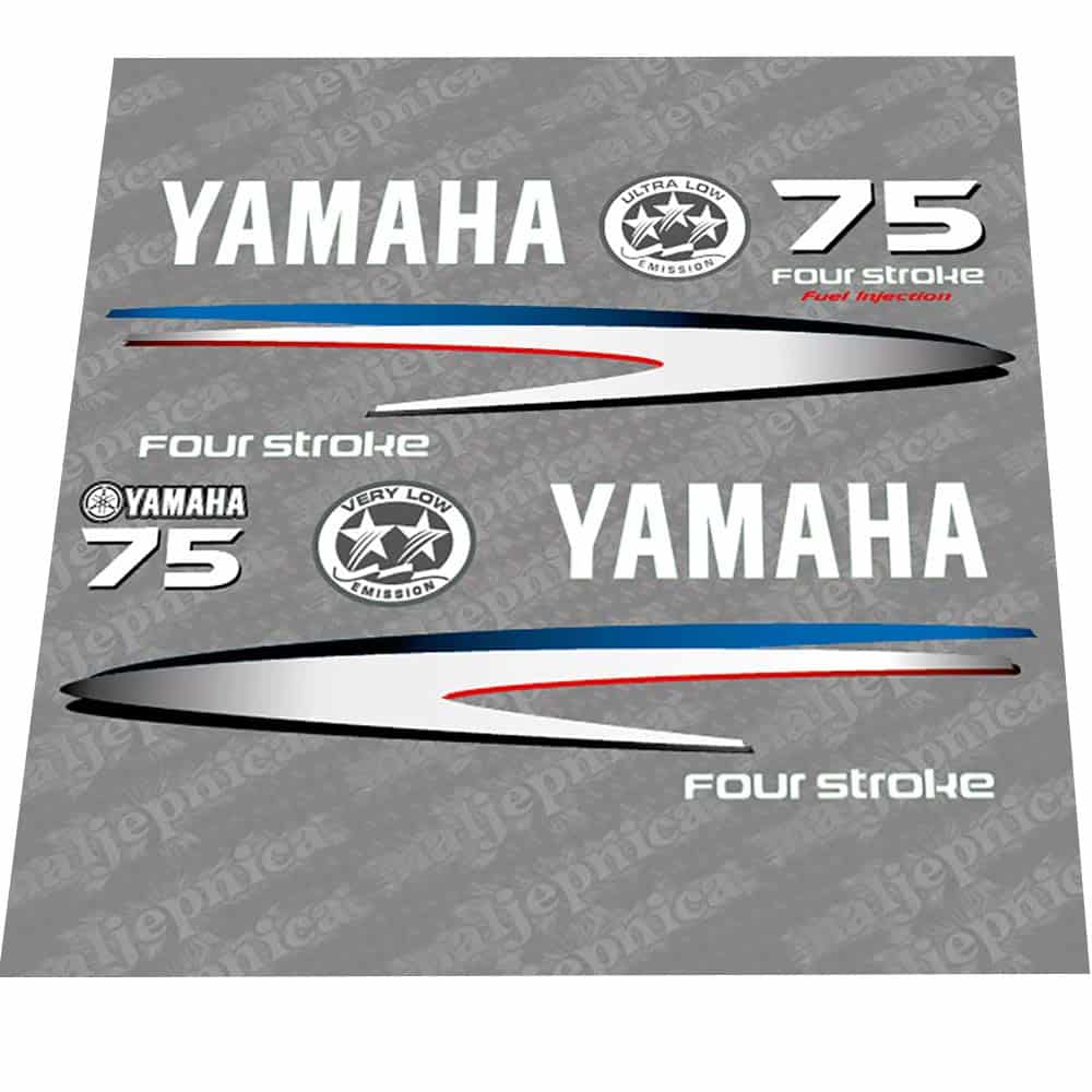 Kit de Calcomanías Postventa de Repuesto para Yamaha 75
