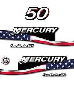 Conjunto de Calcomanías Postventa para Mercury 50 F.S. EFI