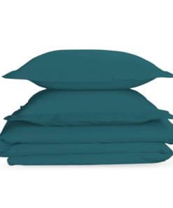 Funda de Edredón de Algodón NISAKI Tamaño King Azul