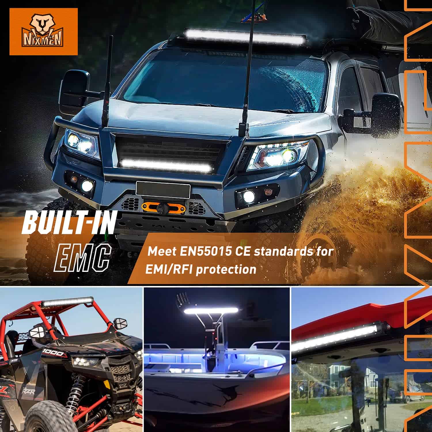 Barra de Luz LED Nilight de 30 Pulgadas 120W Haz de Luces - Imagen 8