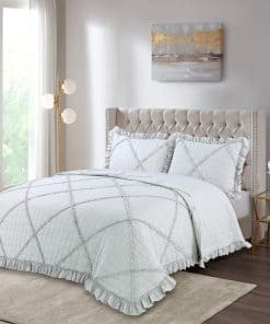 Colcha Edredón Marina Decoración Fruncido Texturizado